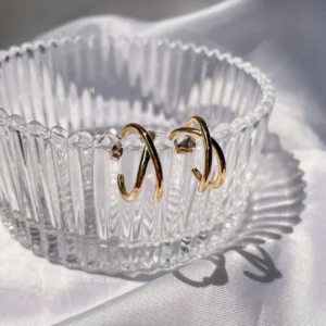 X Hoop Earrings