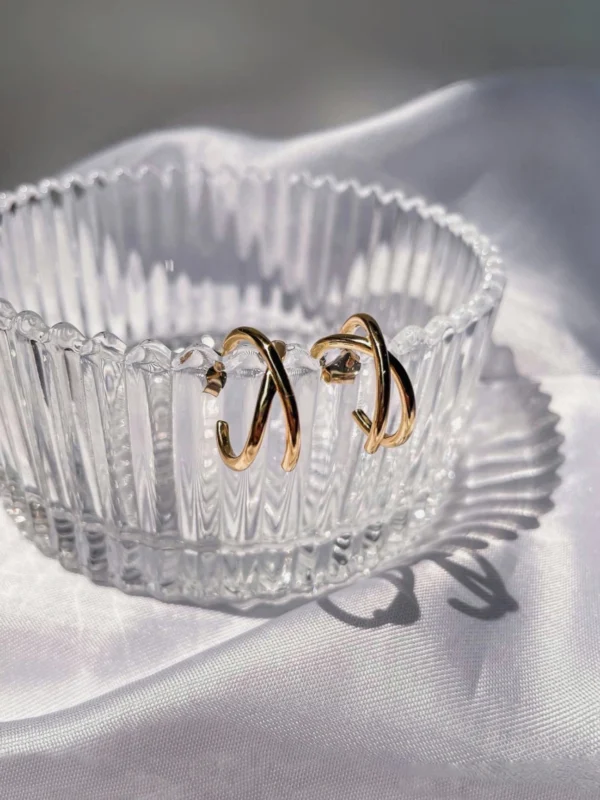 X Hoop Earrings
