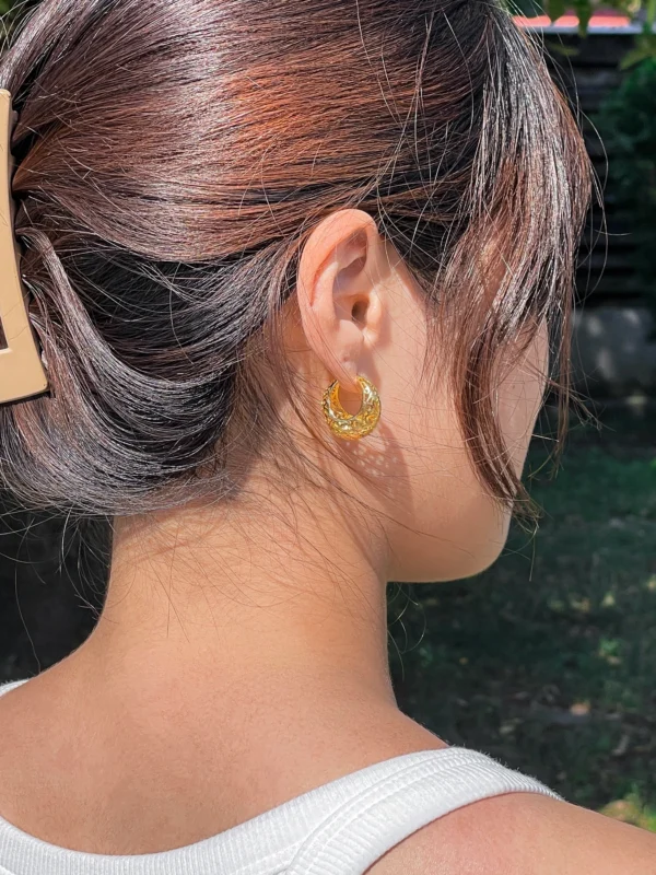 Filigree Hoop Earrings - Image 2