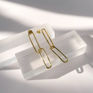Paper Clip Dangle Earrings