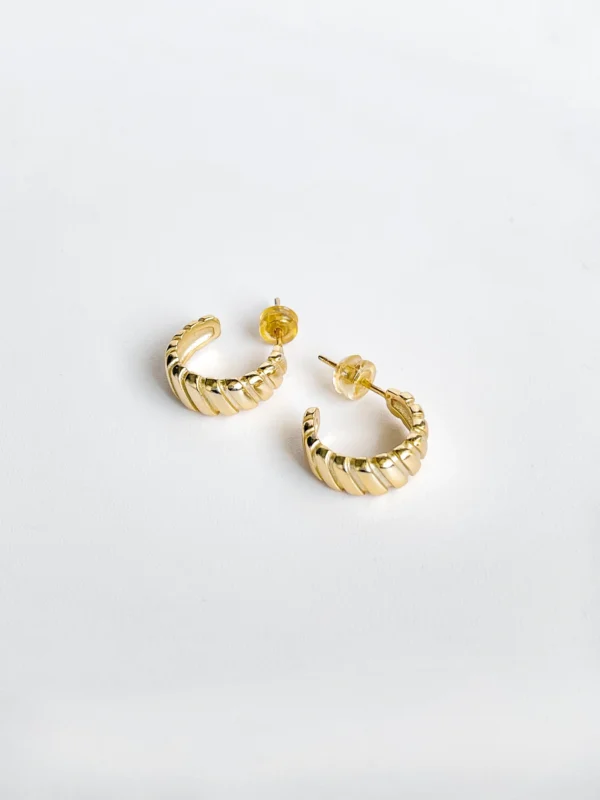 Croissant Half Hoop Earrings - Image 2