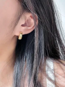 Croissant Half Hoop Earrings