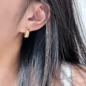 Croissant Half Hoop Earrings