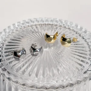 Faceted Stud Earrings