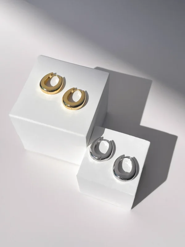 Chubby Hoop Earrings - Image 2