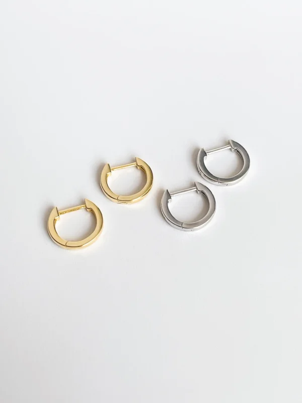 Classic Huggie Earrings - Image 2