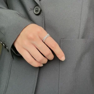 Warp Cubic Zirconia Ring