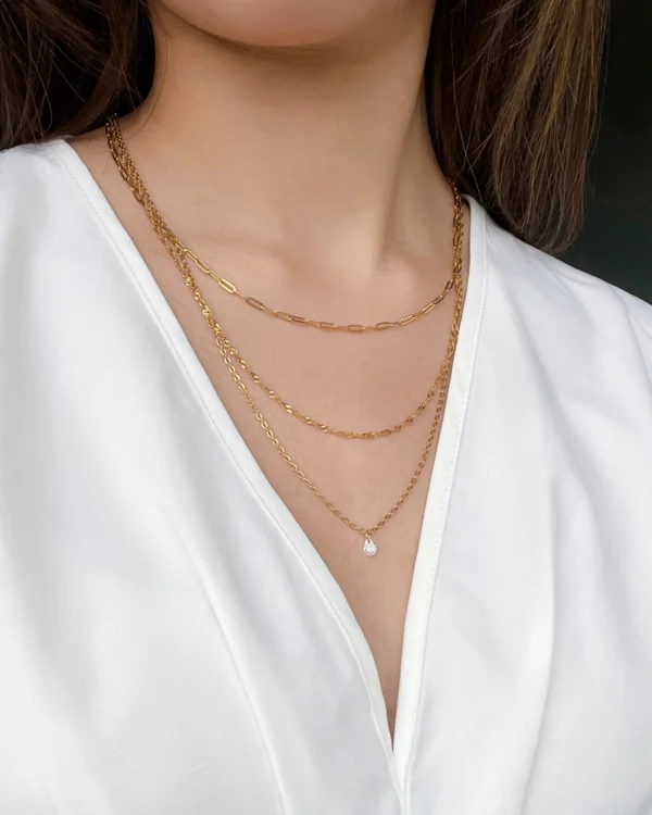 Sonya Triple Layered Necklace - Image 2