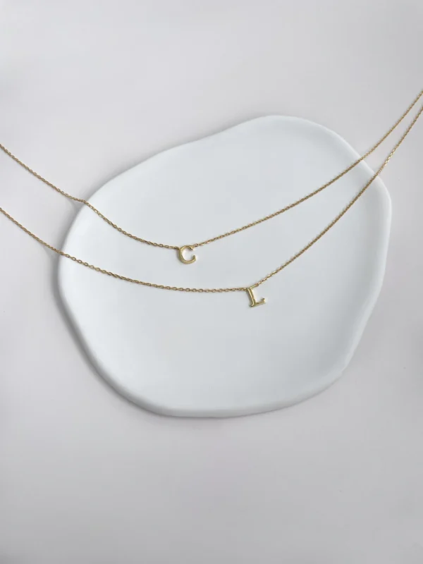 Double Initial Necklace - Image 2
