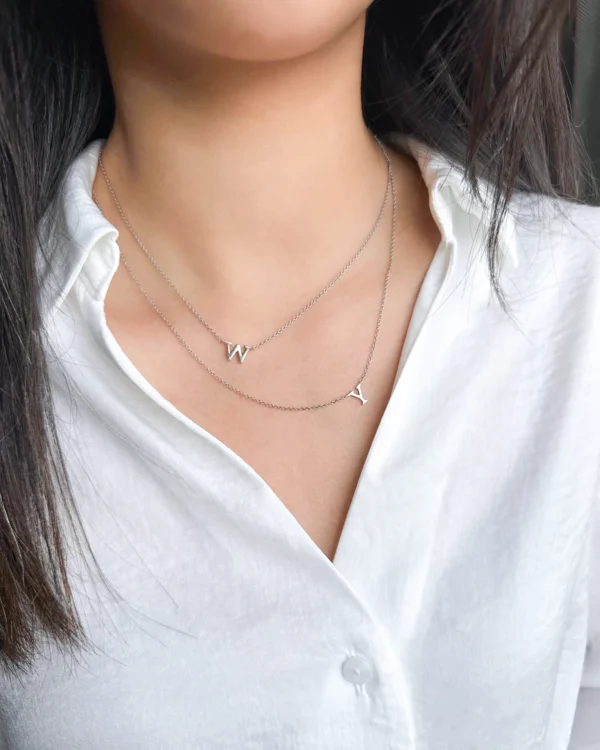 Double Initial Necklace - Image 3