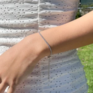 Cubic Zirconia Adjustable Tennis Bracelet